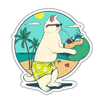 Beach Cat - Stickefy