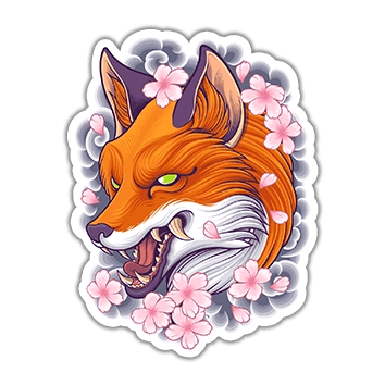 Blossom Fox - Stickefy